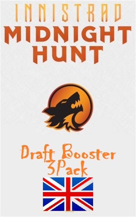 Produktbild Magic the Gathering Midnight Hunt - Draft Booster 3 pack - Englisch (Englisch, Booster Pack)