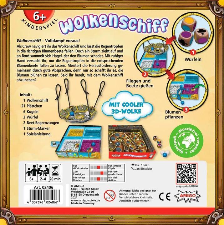 Produktbild Amigo Das Wolkenschiff, d (Deutsch)