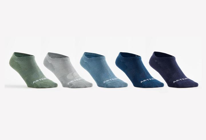 Immagine prodotto Artengo Chaussettes tennis enfant basses RS160 Plusieurs couleurs Lot de 5 paires. (31, 34)