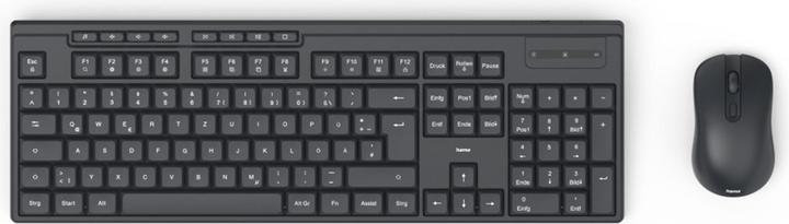 Produktbild Hama WKM-200 Funk Tastatur, Maus-Set Deutsch, QWERTZ Schwarz (DE, Kabellos)