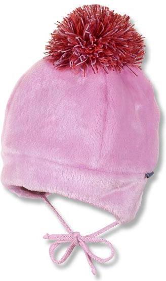 Sterntaler Mütze mit Bommel malve