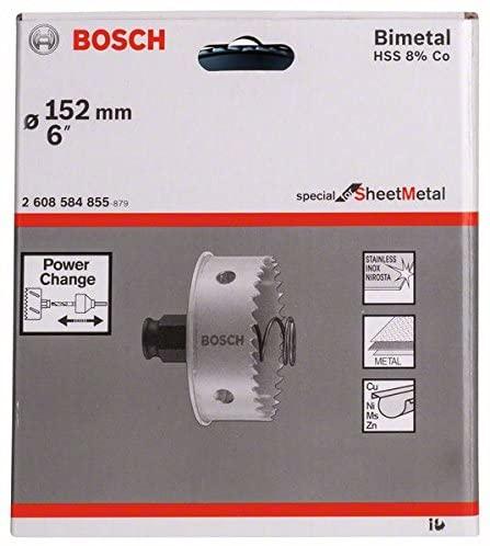Immagine prodotto Bosch Professional Zubehör Sega a tazza speciale per lamiera, 152 mm, 6 pollici (152 mm)