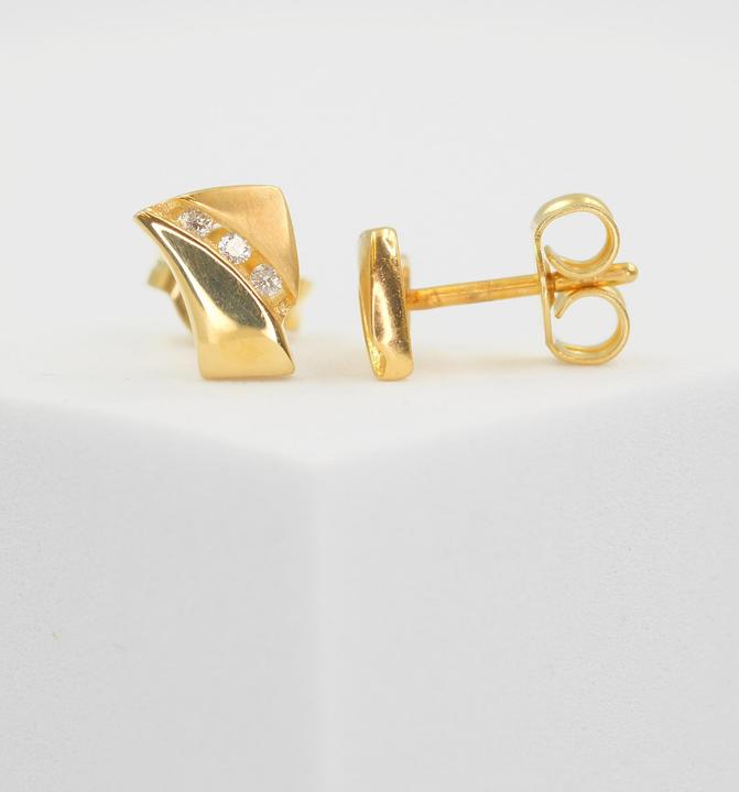 Produktbild Muau Ohrstecker (Gelbgold)