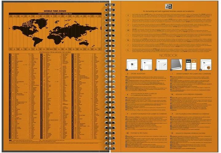 Image du produit Oxford Carnet international (B5, Quadrillé, Couverture souple)