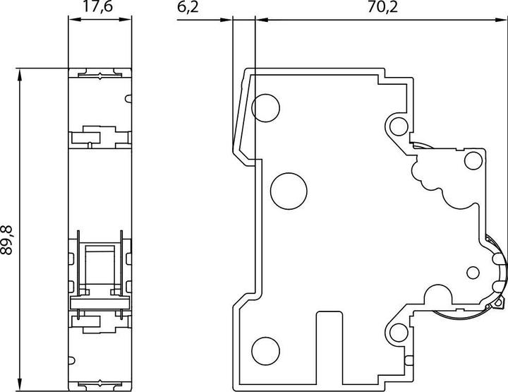 Produktbild Siemens Sicherungsautomat 5SY6 6A Typ C 6kA