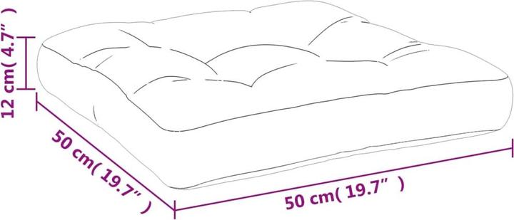 Actual product image VidaXL Thaddeus (50 x 50 x 12 cm)