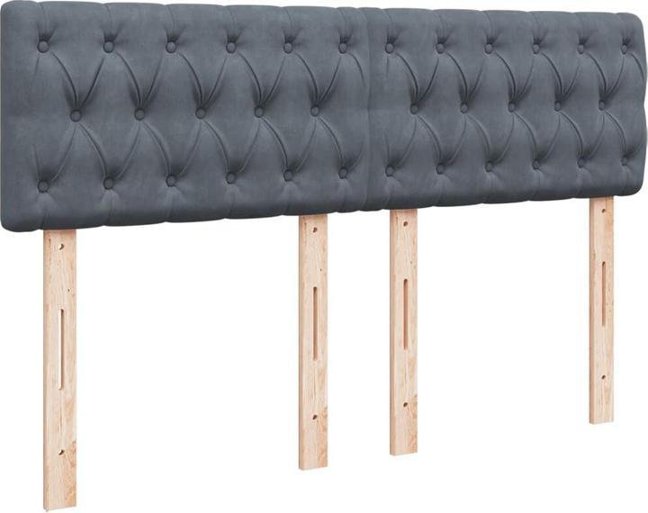 Image du produit VidaXL Bo x lit de saut avec matelas 160 x 200 cm velours (160 x 200 cm, 160 x 200 cm)