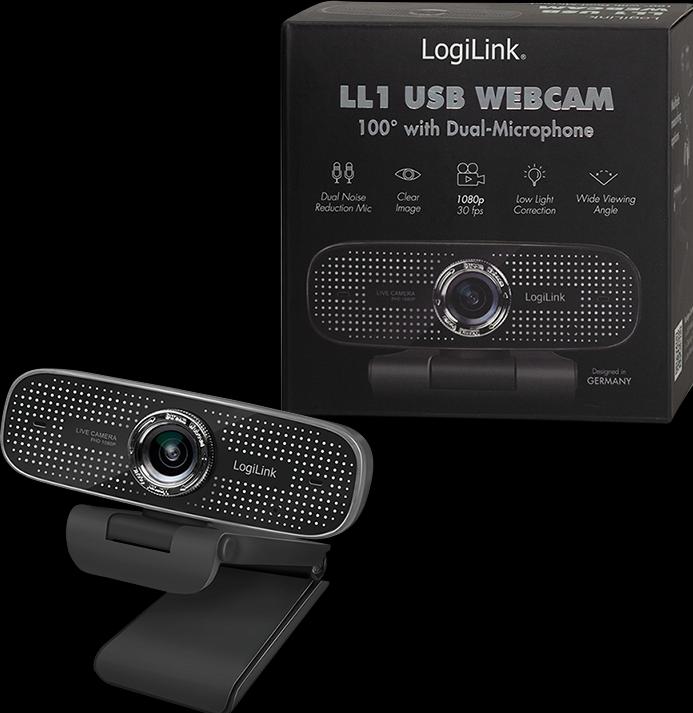 Produktbild LogiLink 30 fps, f/2.2, 100°, USB (2 Mpx)