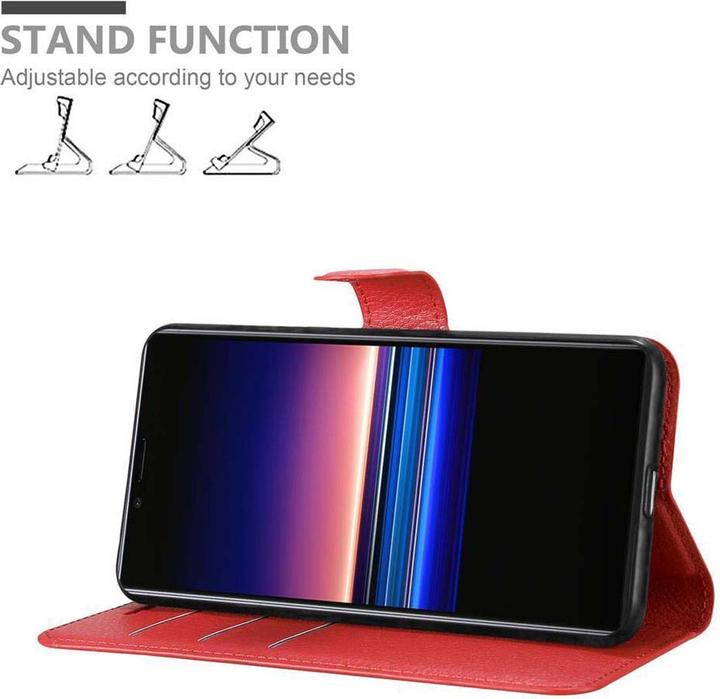 Actual product image Cadorabo Book with stand function cover (Sony Xperia 1)