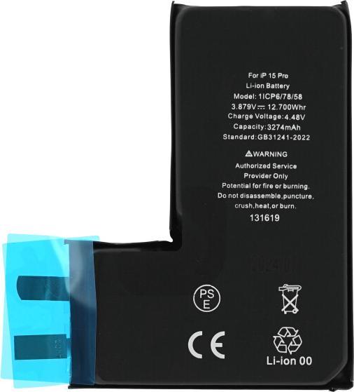 Immagine prodotto OEM Batteria per iPhone 15 Pro (senza cavo flessibile)