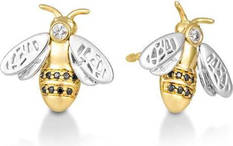 Produktbild Breuning OHRSCHMUCK - E.SAFIR WEISS/BRILL. 0,072 Ct. schwarz (585, - Gold)