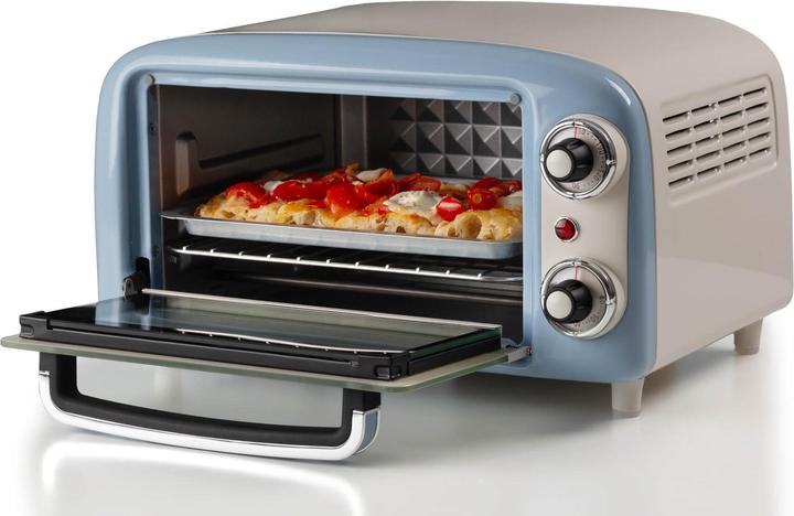 Produktbild Ariete Mini-Backofen Vintage Blue (wei?/hellblau, 800 Watt, 10 Liter)