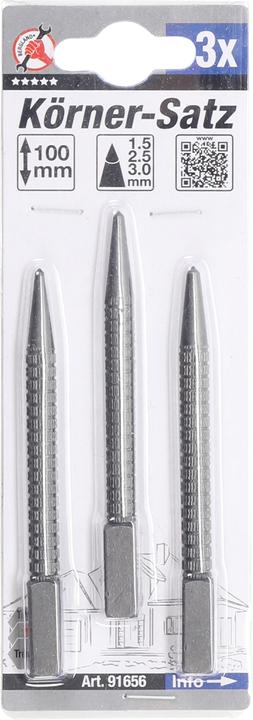 Actual product image BGS Centre Punch Set 3 pcs. (100 mm)