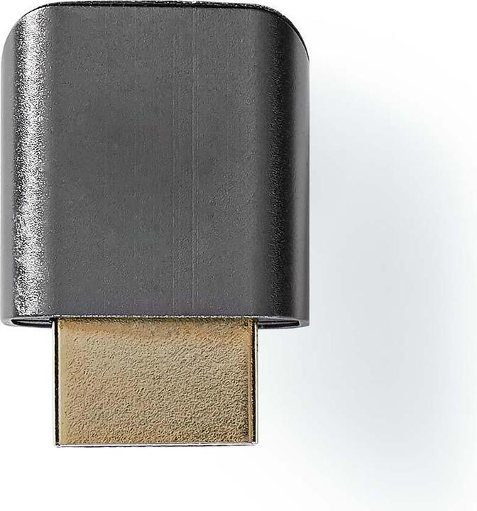 Produktbild Nedis HDMIT Adapter HDMIT Connector / HDMIT Male HDMIT Female / HDMIT Output Gold Plated Angled 90° (HDMI, 3 cm)