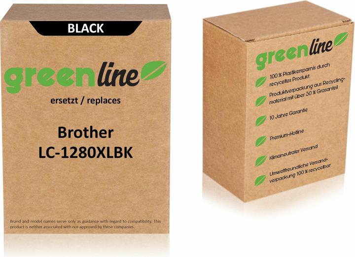 Produktbild Inkadoo Druckerpatronen greenline ersetzt Brother LC-1280 XL Y Tintenpatrone LC1280 XL Y