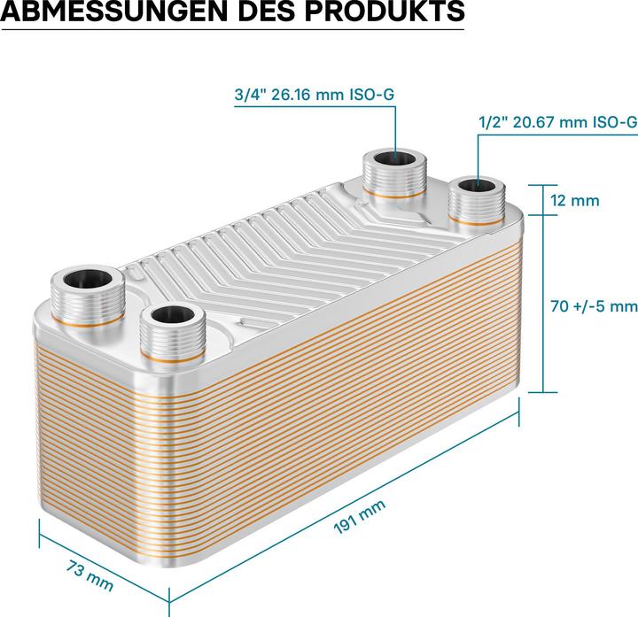 Immagine prodotto Wiltec Wärmetauscher