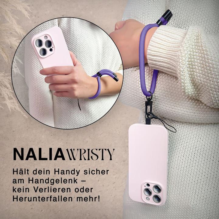 Actual product image Nalia Wristy Lanyard Handykette – Universal Trageband für Smartphones – Verstellbar, Soft & Elastisch
