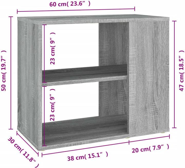 Actual product image VidaXL Atreus (60 x 30 x 50 cm)
