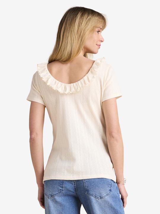 Actual product image Envie de Fraise Bio-Kollektion: Umstands-Shirt aus Pointelle-Jersey mit Rückenausschnitt (42)