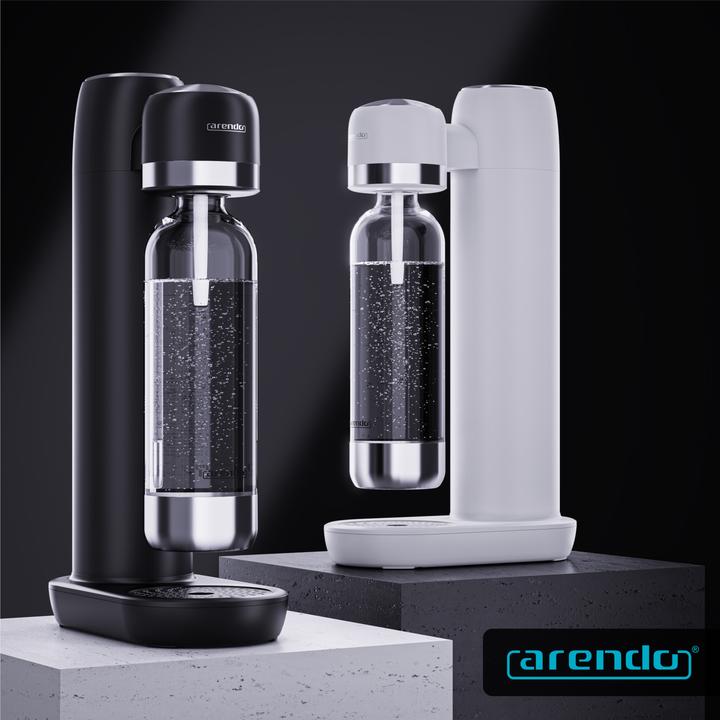 Produktbild Arendo Wassersprudler Soda Streamer + 3x 1000ml Flasche, Soda Maker mit Wasserflaschen für 60l CO2 Zylinder