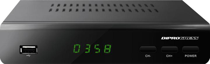 Diprogress DPT 203HD 2in1 Hevc H265 10 Bit Decoder with Universal Remote Control (DVB-T2)