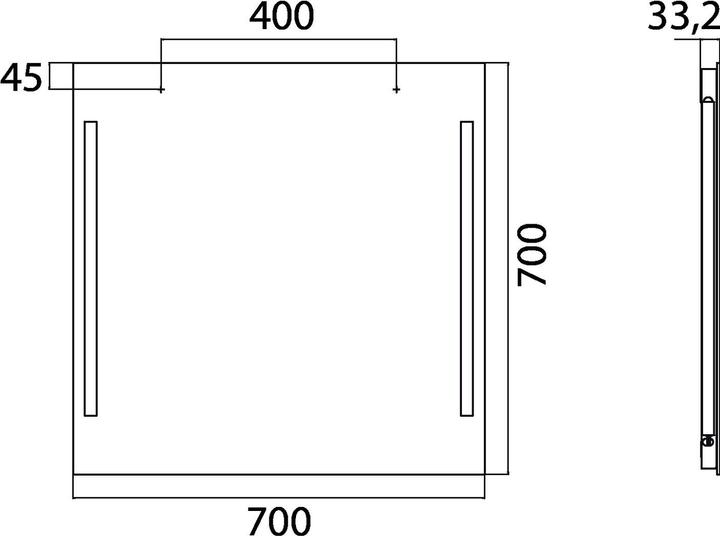 Produktbild Emco Lichtspiegel premium, LED-Lichtspiegel premium 700 x 700 mm