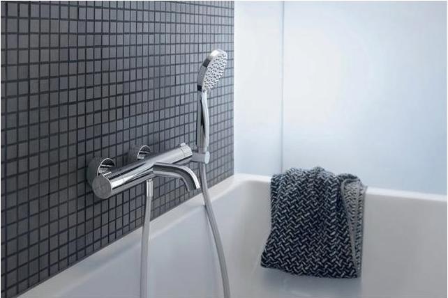 Actual product image Duravit Bath thermostat C.1 surface-mounted chrome