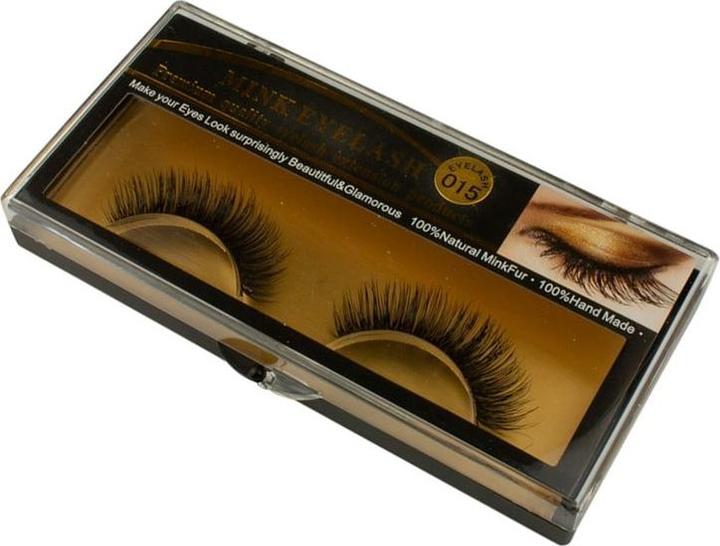 Image du produit JTI Faux cils luxueux en fourrure de vison - #015 (Cils artificiels)