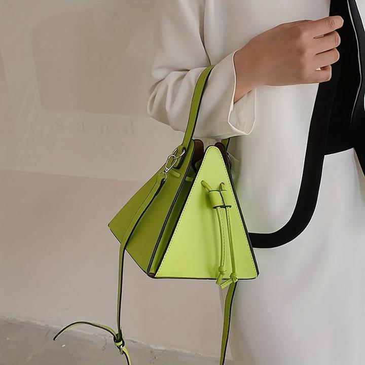 Produktbild Only-Bags.Store Mini Drawstring Bag, Solid Color Crossbody Bag, Kunstleder Clutch Purse