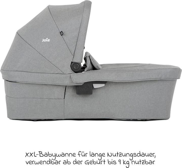 Image du produit Joie Nacelle Ramble XL de la naissance à 9 mois pour Versatrax, Rehausseurs de poussette