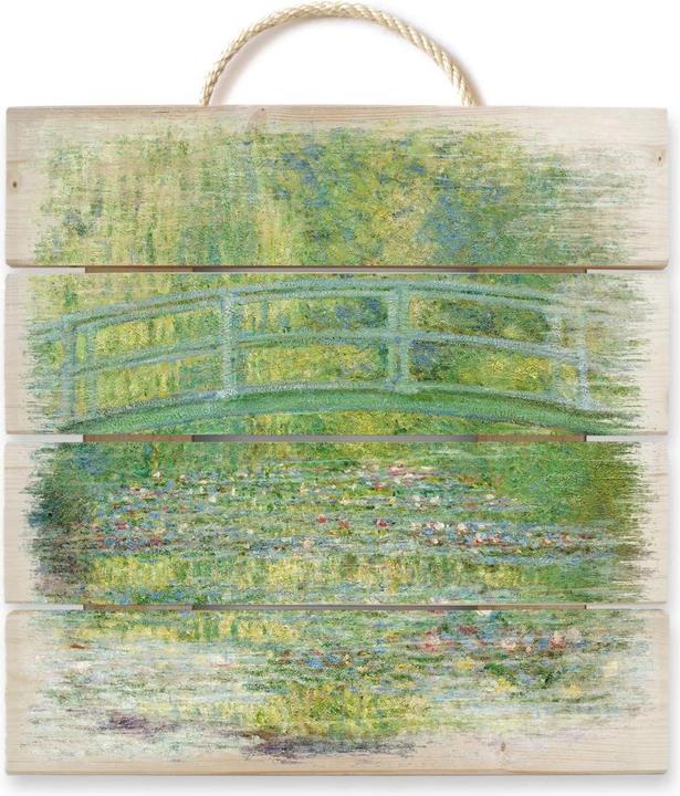 Image du produit Trenddeko Monet - Étang de nénuphars et pont japonais (40 x 41,5 cm)
