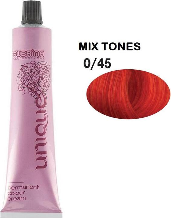 Subrina Professionelles Unique Permanentes Haarfärbemittel 045 Orange - 100 Ml (045 Orange)