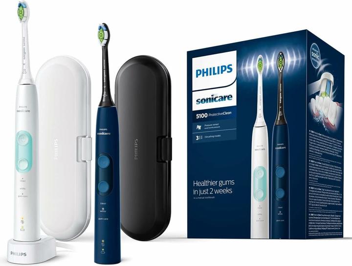 Produktbild Philips Sonicare ProtectiveClean 5100 Doppelpack (Schallzahnbürste)