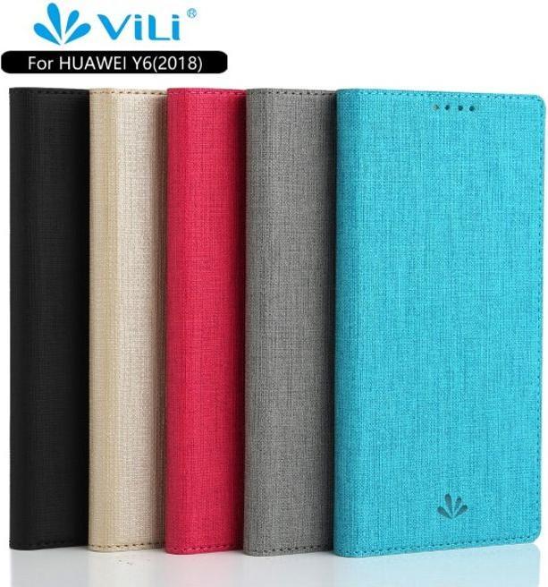 Produktbild MU Classic Leder Bookcover Hülle (Huawei Y6 (2018))