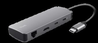Productafbeelding Trust DALYX 8-in-1 Multiport Adapter (USB Type-C, USB, HDMI)