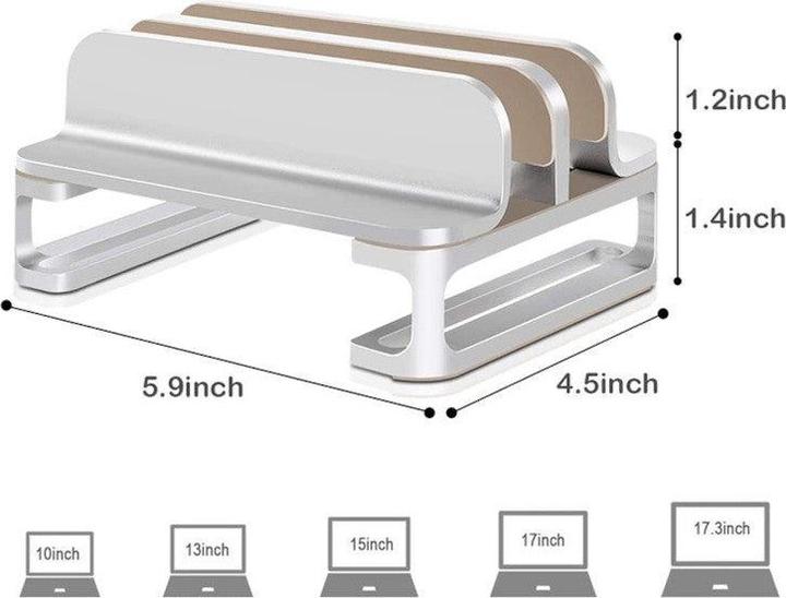 Produktbild Hermex Notebookhalter Laptopständer Tablethalter Telefonständer tragbar