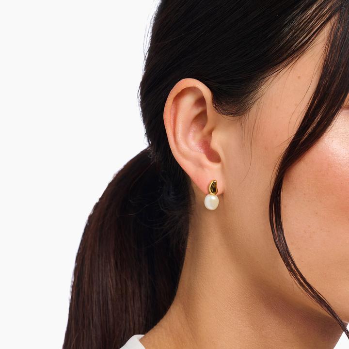 Immagine prodotto Thomas Sabo Ohrstecker mit Perlen Natural Beauty vergoldet (Argento 925)