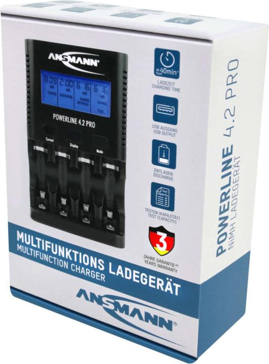 Produktbild Ansmann Powerline 4.2 Pro (1 Stk., HR03, Ladegerät ohne Akku)