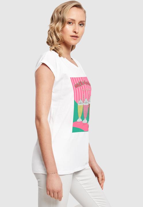 Immagine prodotto Mister Tee MisterTee Ladies Milkshake Tee - Maglietta a spalla larga - 178079 (M)