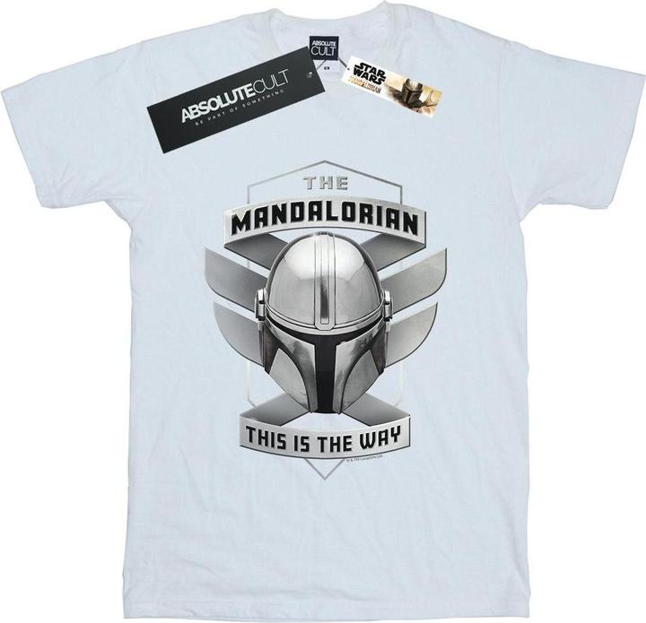 Actual product image Star Wars Womens/Ladies The Mandalorian This Is The Way Mando Cotton Boyfriend T-Shirt (4XL)