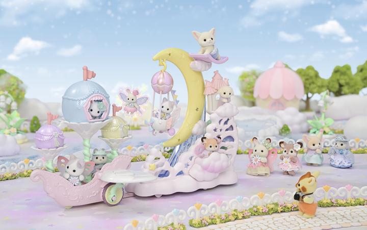 Actual product image Sylvanian Families Magic balloon ship with figure