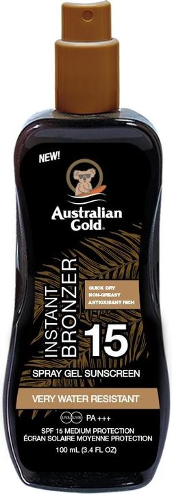 Produktbild Australian Gold Instant Bronzer (Sonnenspray, Sonnengel, SPF 15, 100 ml)
