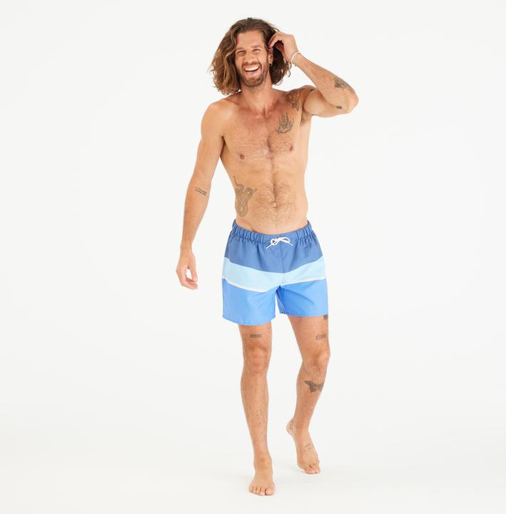 Actual product image Olaian Men’s Swim Shorts Surf 100 15” Short - Strippy Blue (M)