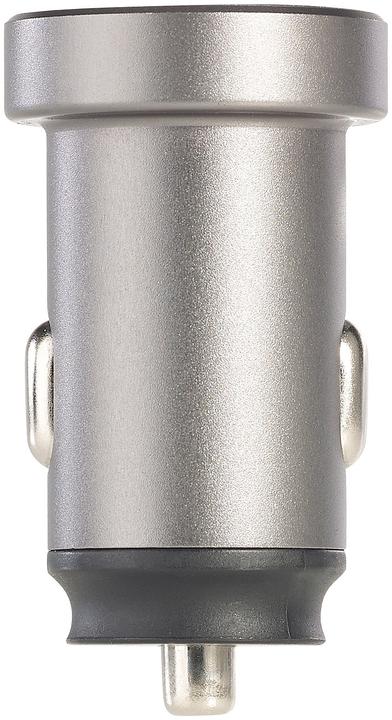 Immagine prodotto Revolt Mini caricatore USB per auto con 2 porte, 12 & 24 V, 4,8 A, 24 watt, metallo