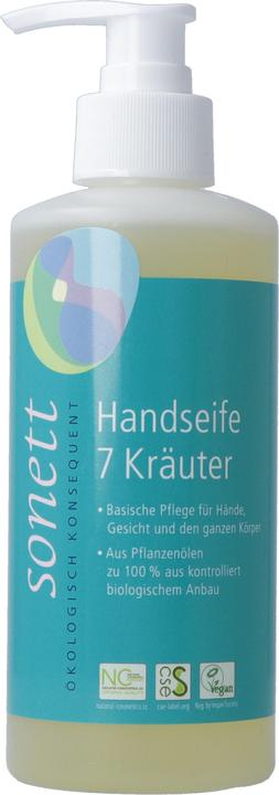 Sonett Handseife 7 Kräuter Pumpspender (Flüssigseife, 300 ml)