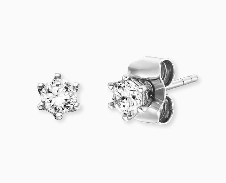 Produktbild Engelsrufer Ohrstecker Shiny (925er Silber rhodiniert, Silber rhodiniert, Farbstein)
