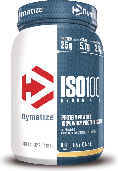 Produktbild Dymatize ISO 100 Hydrolyzed (Birthday Cake, 1 Stk., 932 g)