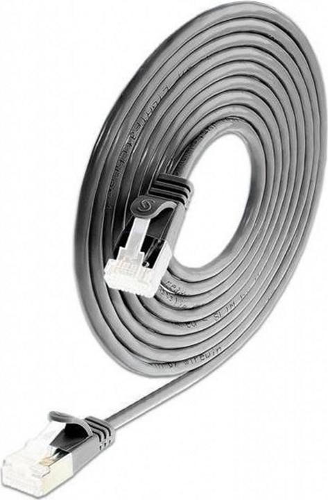 Actual product image Wirewin Slim patch cable: U/FTP,5.0m,black (U/FTP, CAT6a, 5 m)