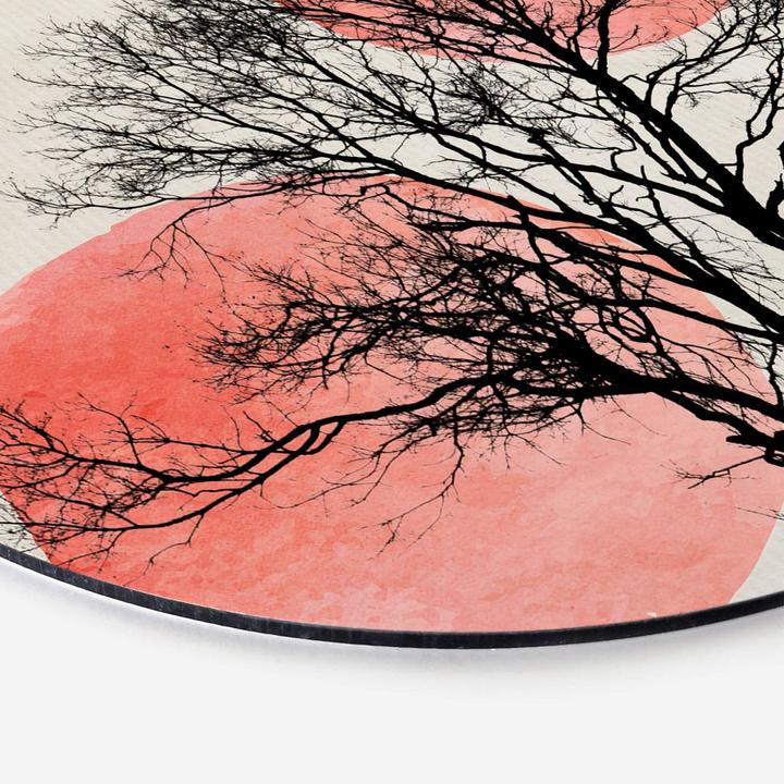 Immagine prodotto Trenddeko Immagine - Sole e luna dietro l'albero - rotondo (Ø 30 cm)