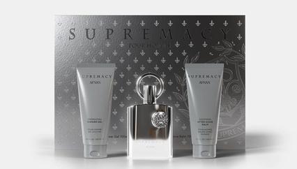 Actual product image Afnan Supremacy Silver - EDP 100 ml + sprchoví gel 100 ml + balzám po holení 100 ml (Eau de parfum, 100 ml)